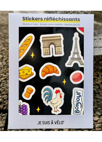 Stickers vélo réfléchissants - JSAV - cocorico