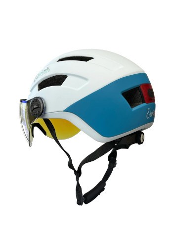 Helmet with visor, LEDs, and winter kit - Elvish - Bicolore