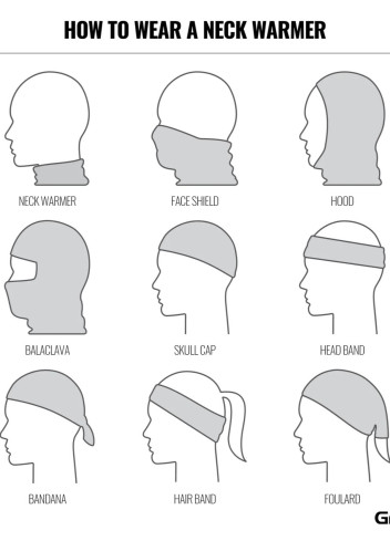 Merino wool neck warmer - Grip Grab