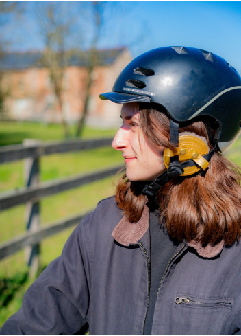 Cache oreilles cuir - Atelier Gwennili