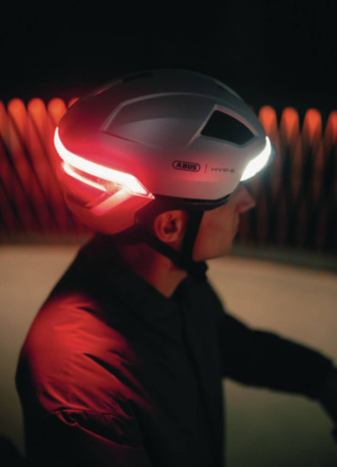 HYP-E helmet with lights and indicators - Abus