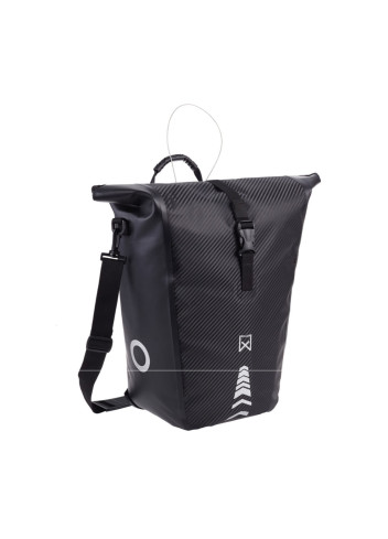 Simple Carbonite bike bag with integrated anti-theft device - Willex