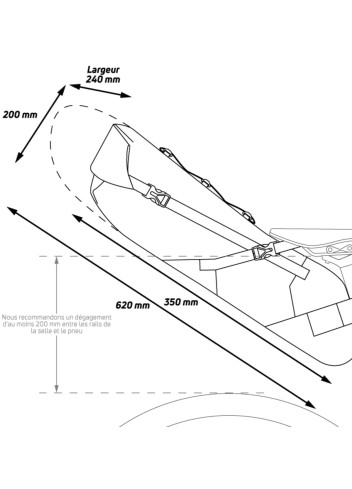 Bikepacking saddle bag 17L - Zéfal