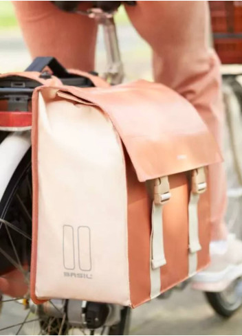 48/53L double bike bag - Basil