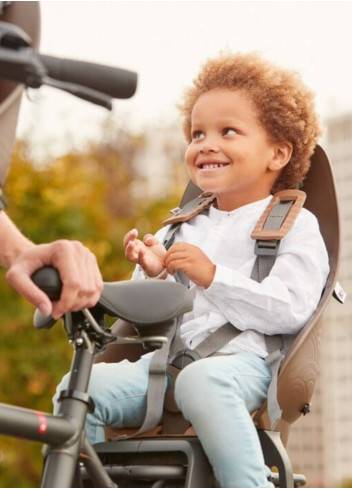 Siège Enfant Vélo - Jusqu'à 40 Livres (18 Kg) - Gris - Neuf