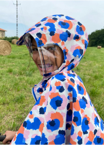 Children's cycling rain cape - Temps des Grenouilles