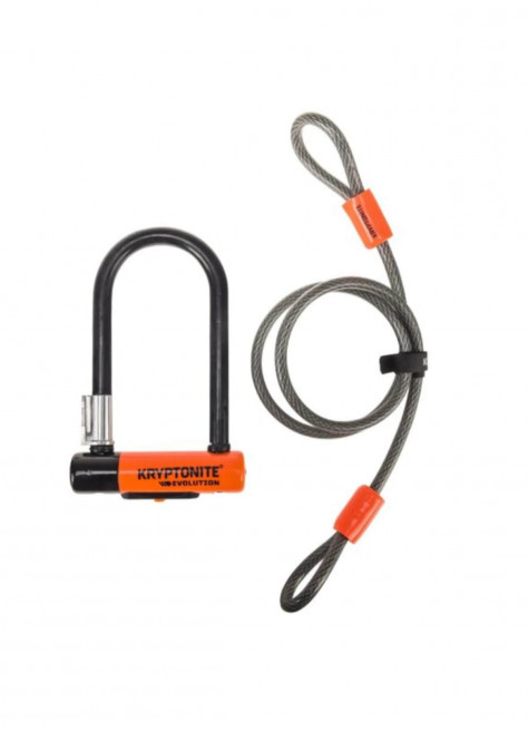 Evolution Mini-7 combined U-lock with flex - Kryptonite