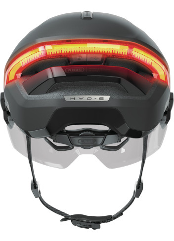 Casque HYP-E visière feu stop et clignotants - Abus