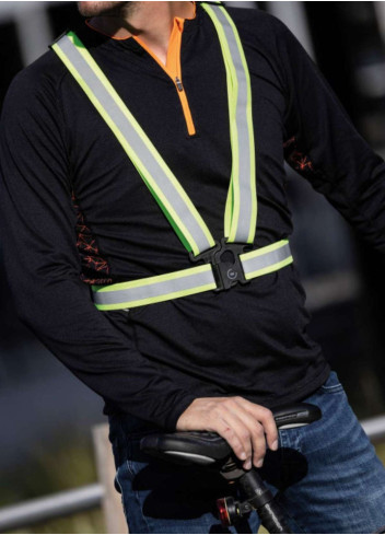 High visibility fluorescent reflective harness - Wowow