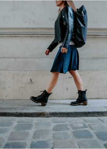 Jupe adaptée vélo - Millie en ville