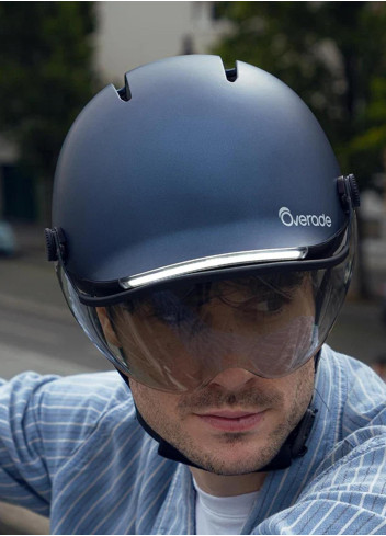 Casque lumineux clignotants avec visière - Overade