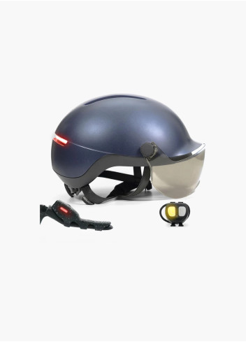 Casque lumineux clignotants avec visière - Overade