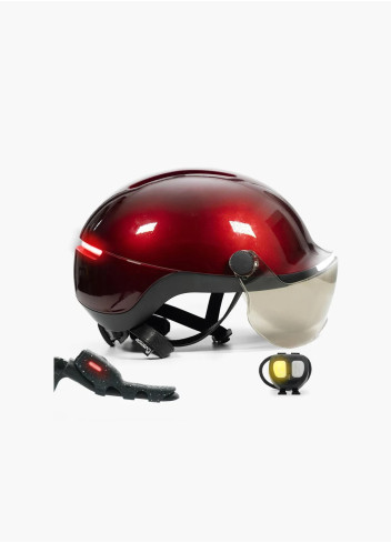Casque lumineux clignotants avec visière - Overade