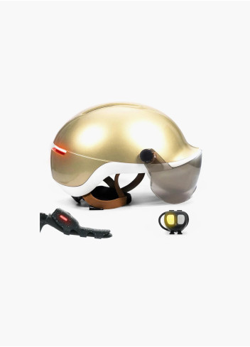 Casque lumineux clignotants avec visière - Overade