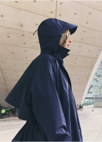 Trenchcoat vélo élégant et technique - Fudoon - Bleu