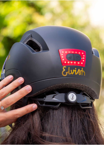 Urban helmet with visor and lighting - Elvish