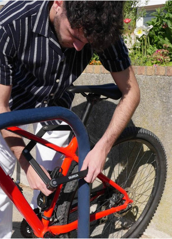 Antivol pliant à clé avec support - Durca