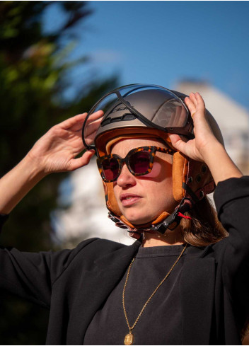 Casque vintage avec visière et cache-oreilles - CGM