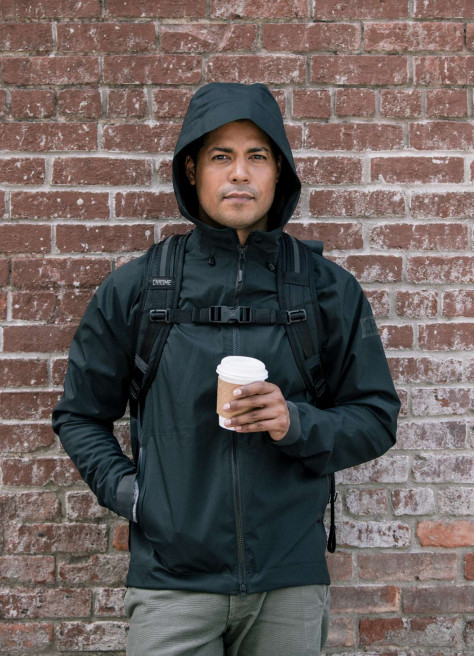 Men's Storm Salute Commute waterproof jacket - Chrome