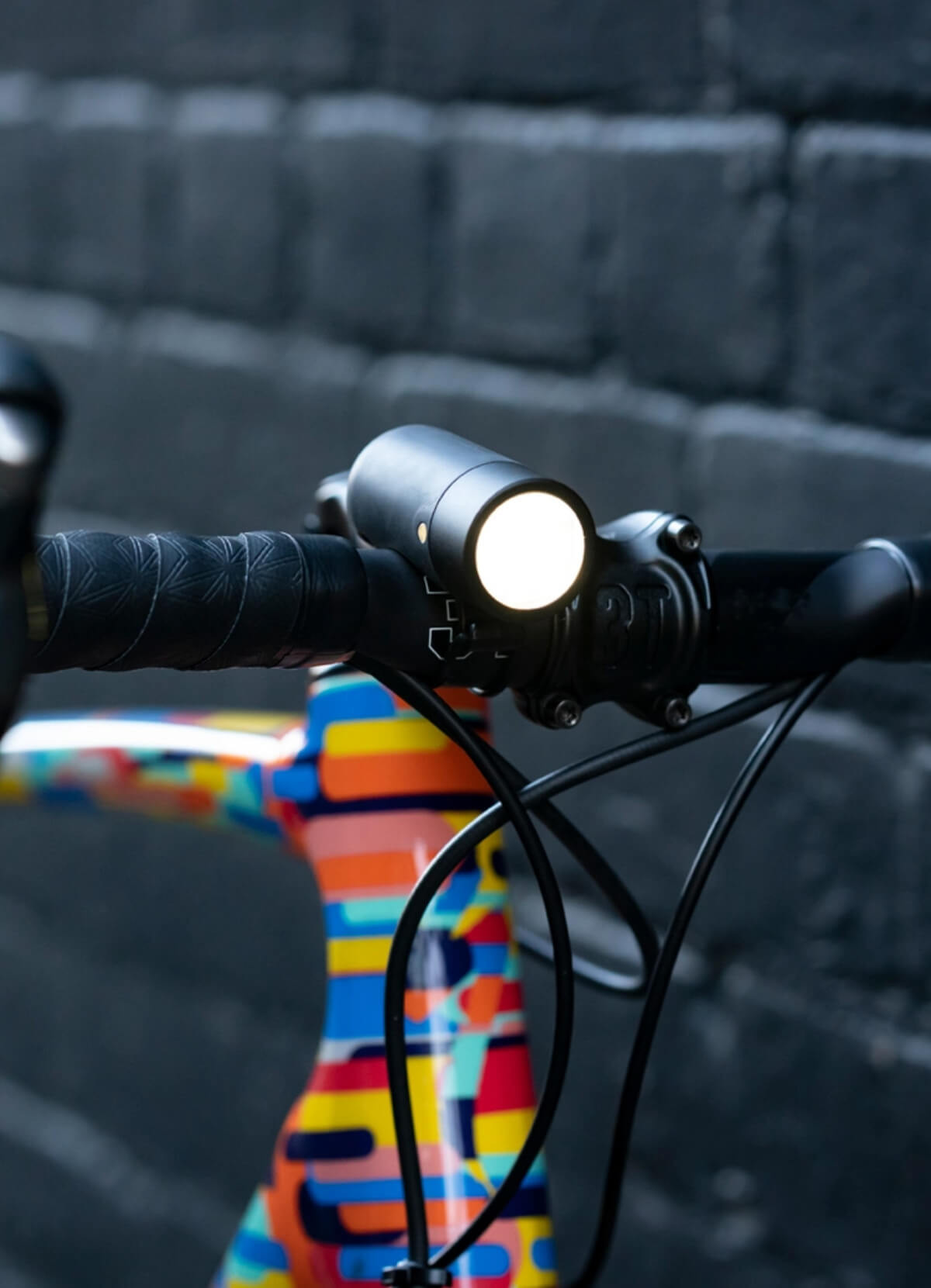 Support lampe éclairage vélo avant