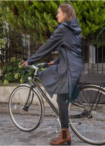 Langer Fahrrad-Regenparka – Original Maium Amsterdam