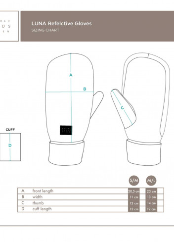 Warm and reflective mittens - Weathergoods Sweden