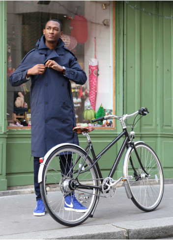 Langer Fahrrad-Regentrenchcoat – Maium Amsterdam