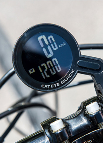 Compteur vélo Quick avec support - Cateye