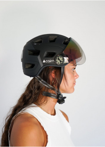 Casque vélo Quartz Visor Led USB - Cairn