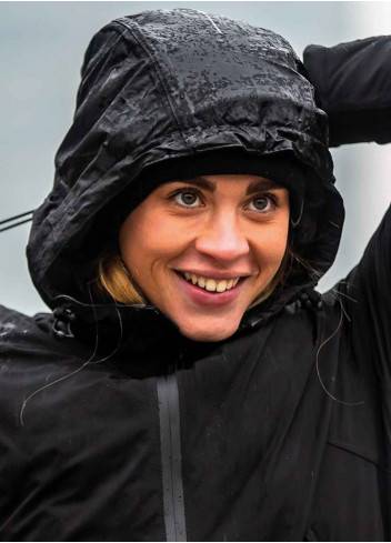 Pantalon pluie imperméable pour vélo Schwarz Femme