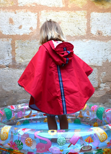 Cape de pluie vélo enfant - Temps des Grenouilles