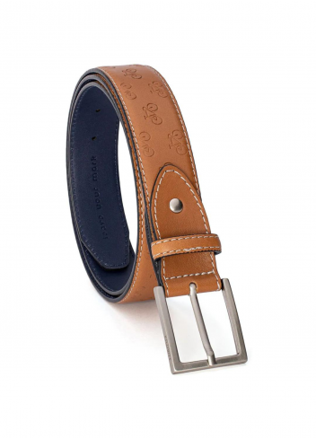 Ceinture en cuir à motifs vélos - Kazartt