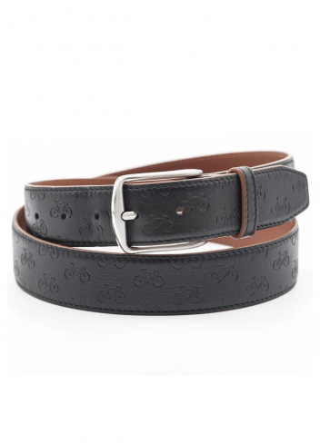 Ceinture en cuir à motifs vélos - Kazartt