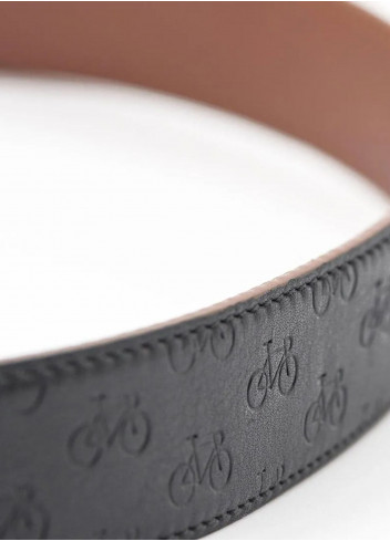 Ceinture en cuir à motifs vélos - Kazartt