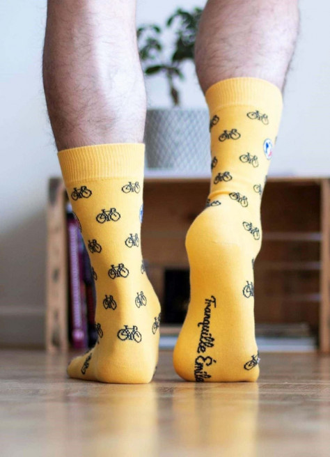 Bicycle socks made in France - Tranquille Émile
