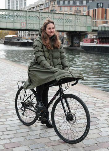 Doudoune vélo longue avec couvre-jambes - Maium Amsterdam